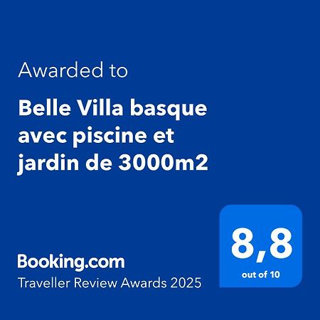 Belle Villa Basque Avec Piscine Et Jardin De 3000M2 Saint-Jean-de-Luz Luaran gambar